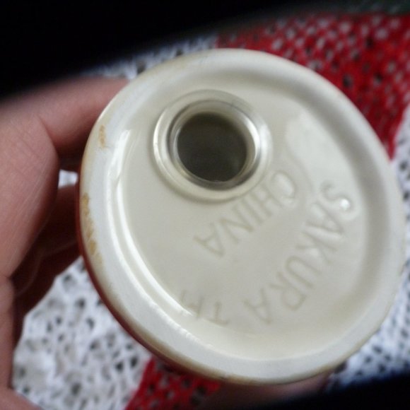 Vintage Sakura Salt & Pepper Shakers Gathering of the Angels Holiday Debbie Mumm - Picture 7 of 12